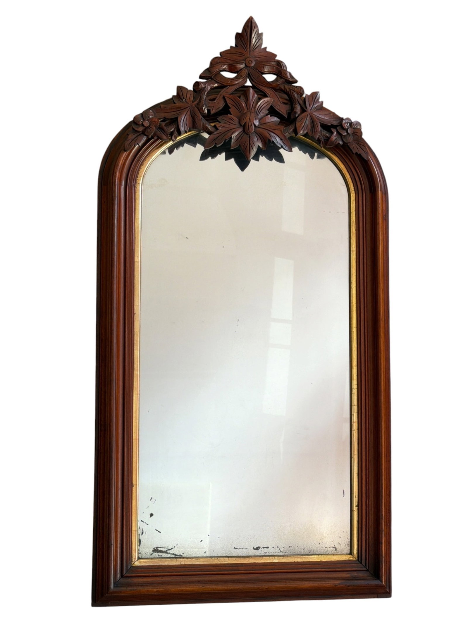 Antique Black Forest Mirror (1 of 4)
