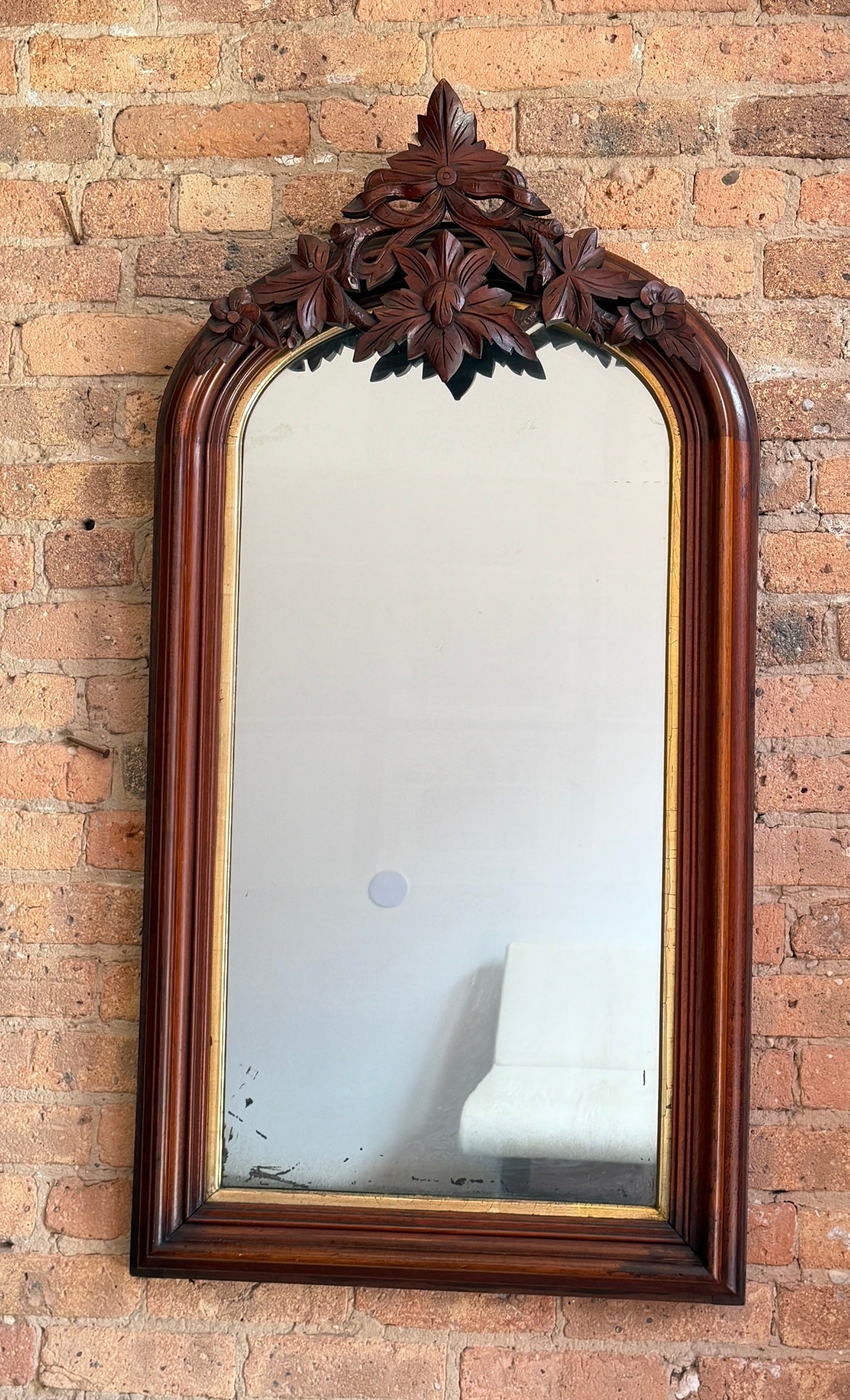 Antique Black Forest Mirror - 2