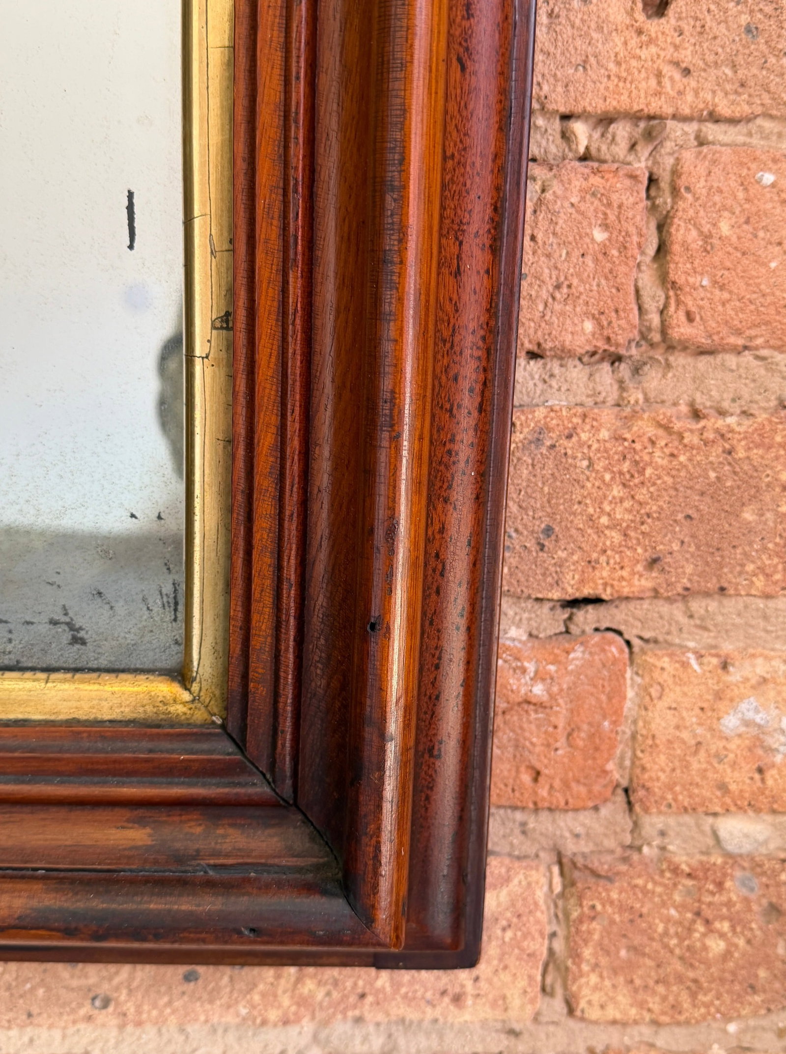 Antique Black Forest Mirror - 4