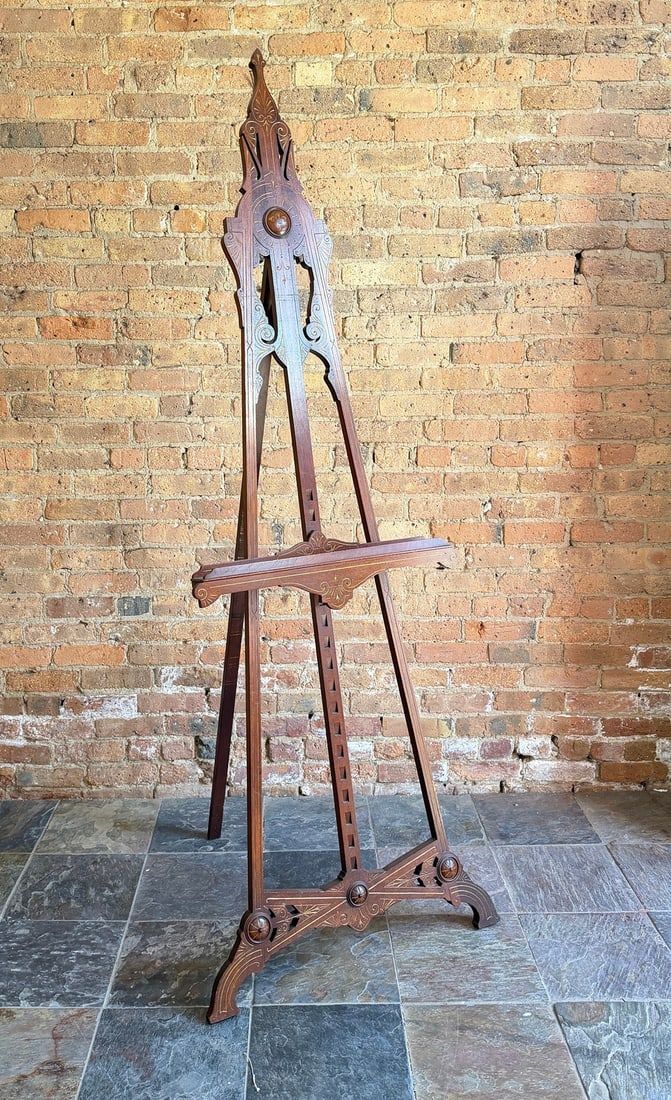 French Mahogany Artists Easel (1 of 6)