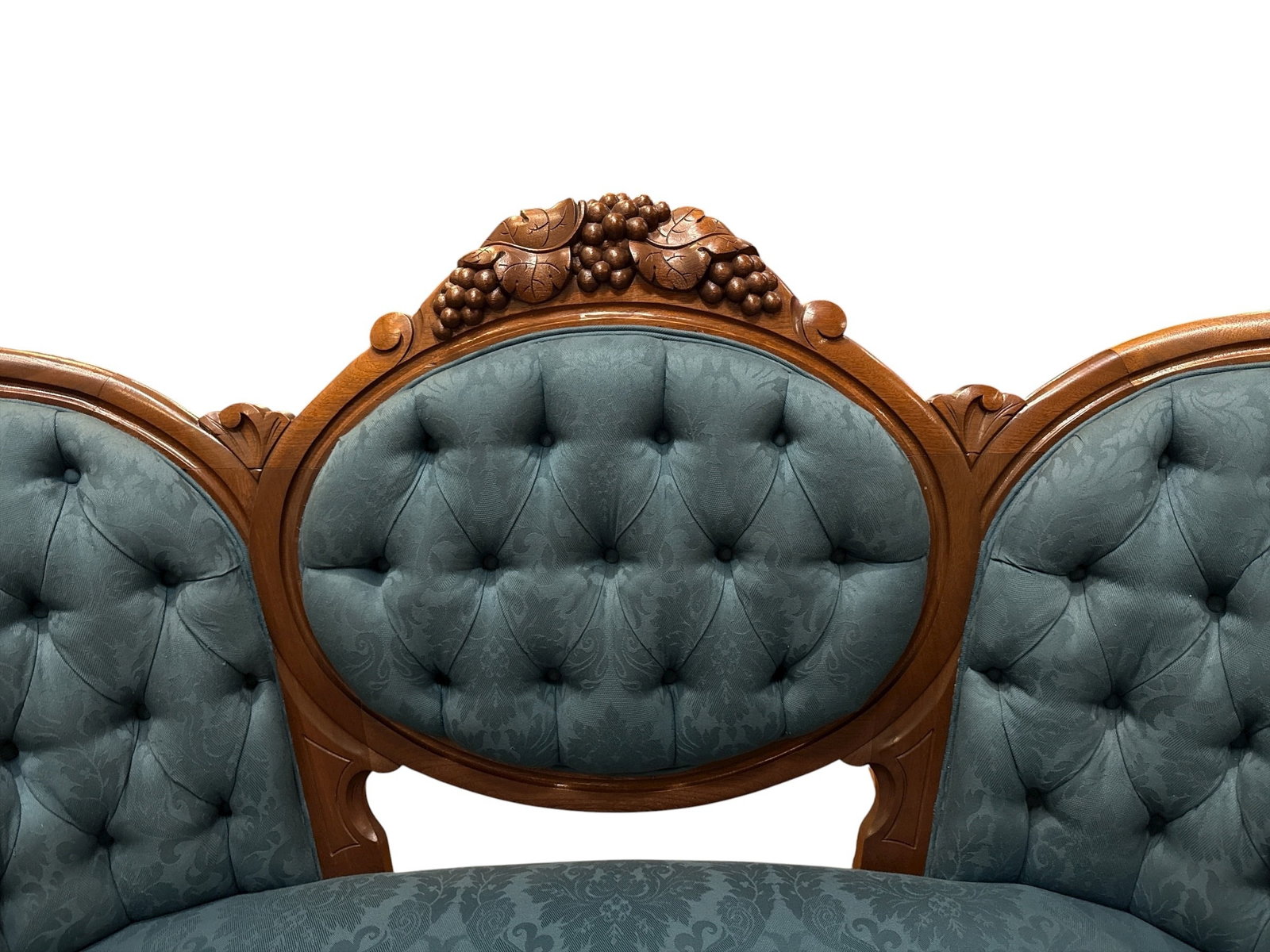 19th C.Rococo Revival Walnut Settee - 4