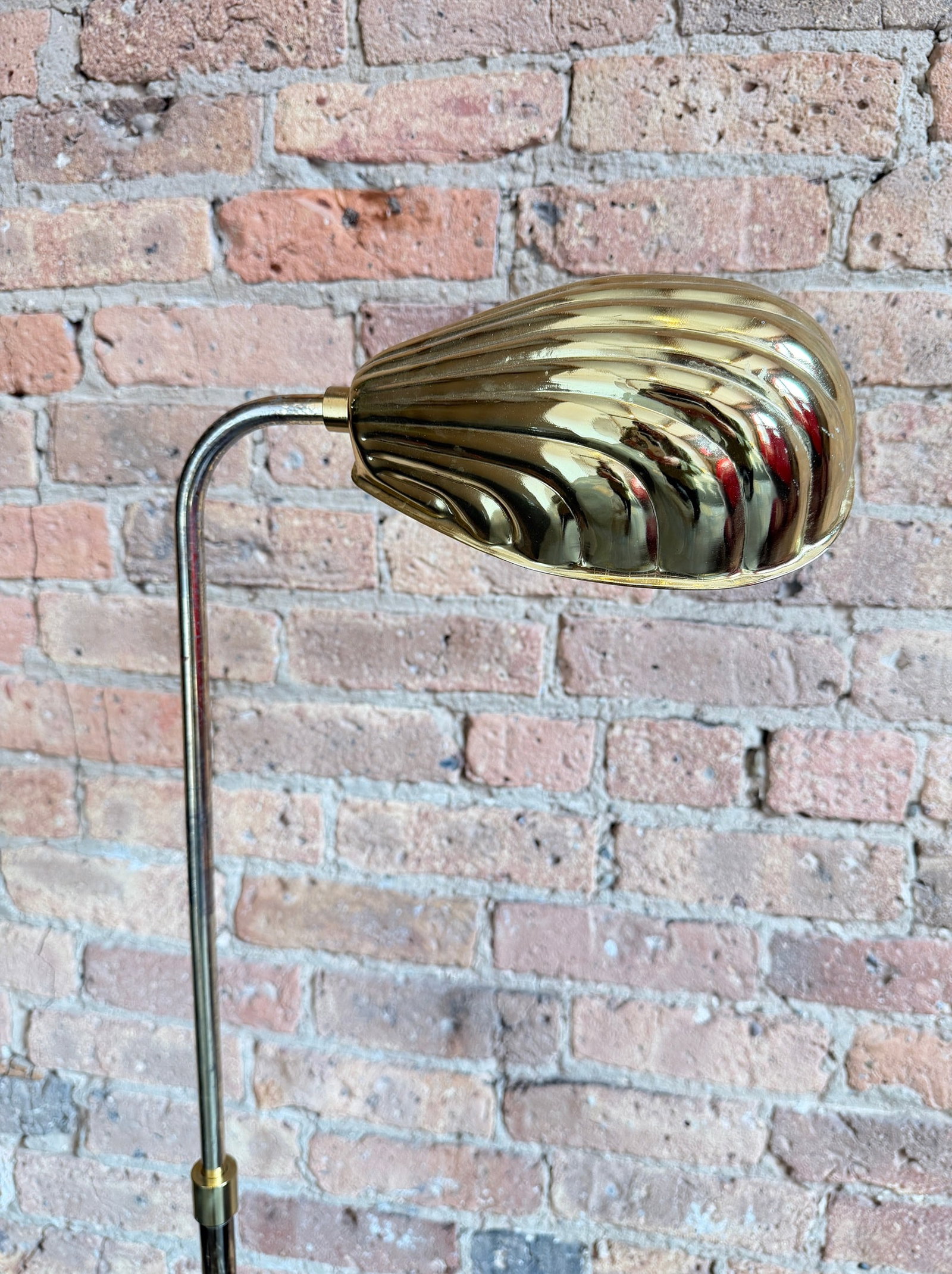 FREDERICK COOPER Style Brass Shell Floor Lamp - 3