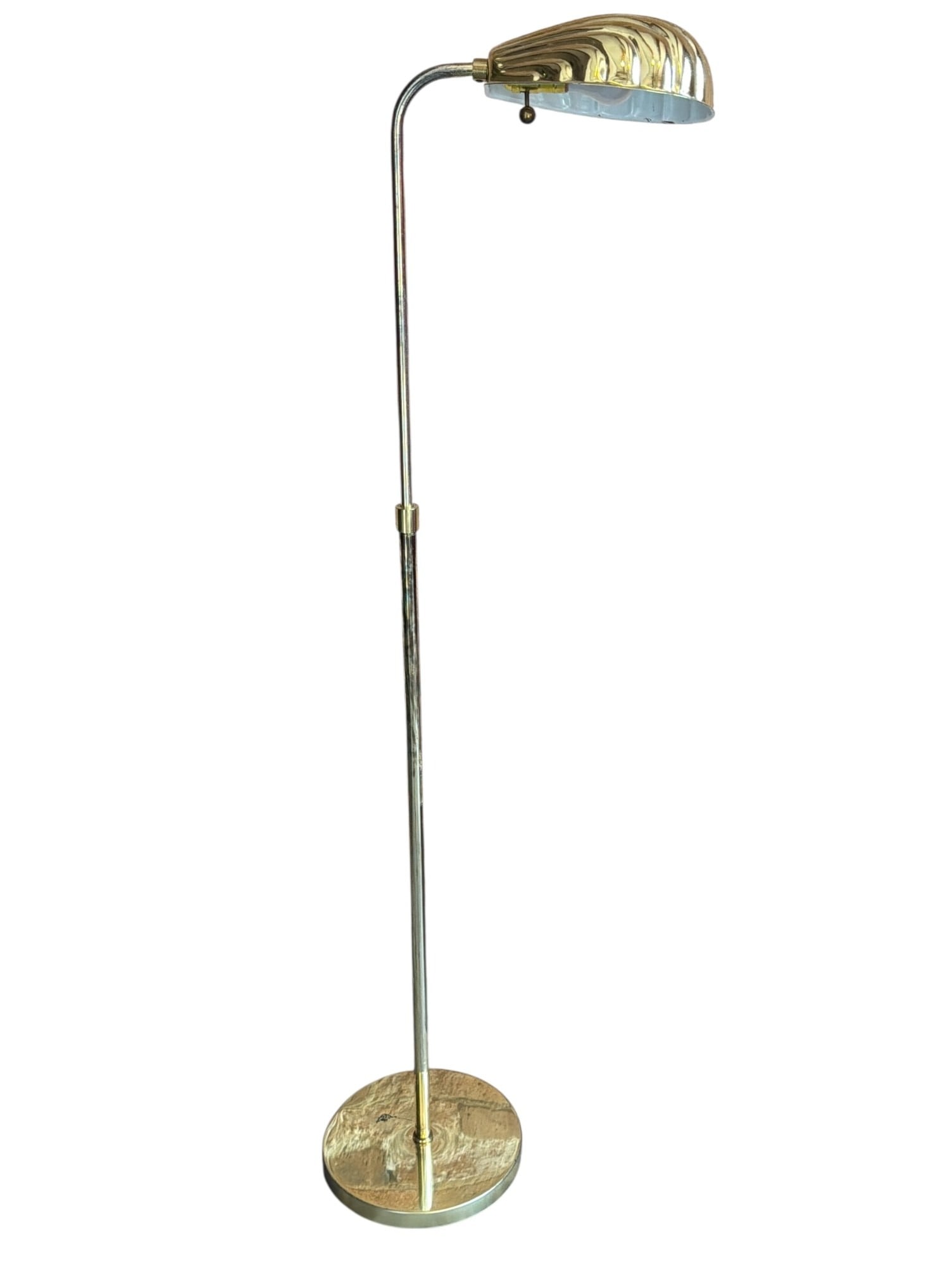 FREDERICK COOPER Style Brass Shell Floor Lamp - 8