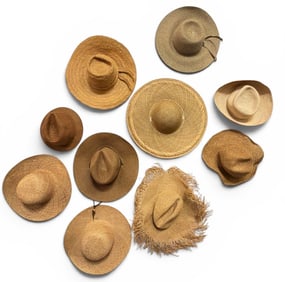 Gallery Wall Collection of Straw Hats