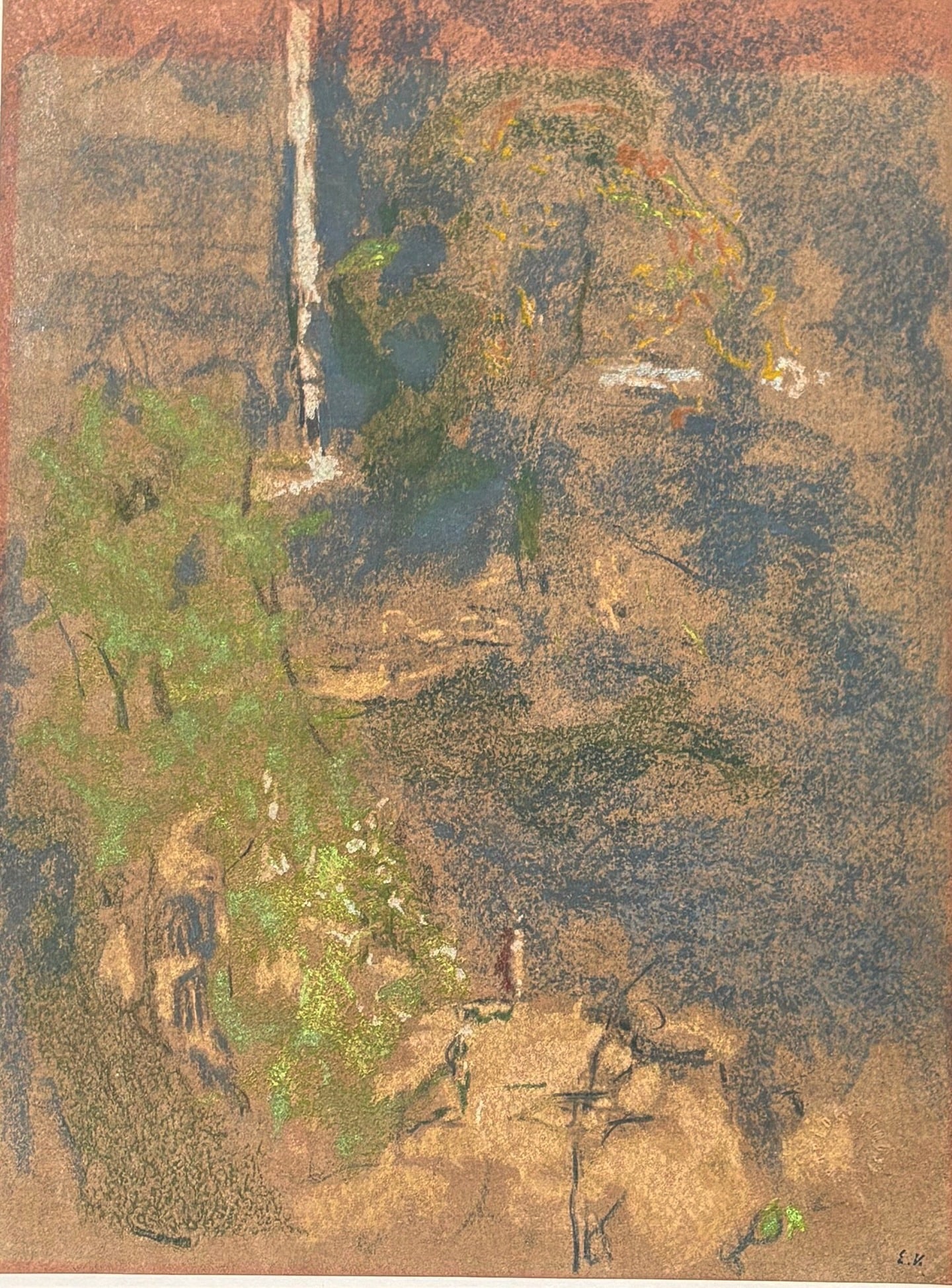 EDOUARD VUILLARD (French, 1868-1940) Mixed Media Painting (1 of 6)