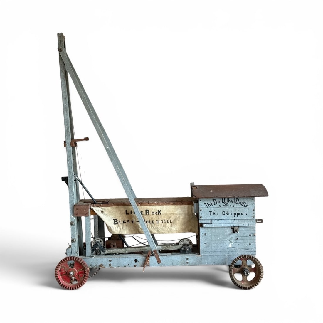 "The Drill That Drills - The Clipper" 1929 Folk Art Trade Model (1 of 9)