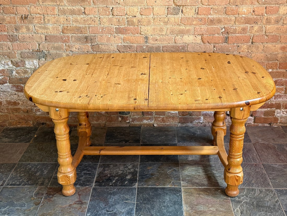 Sculpted Pine Scandinavian Extendable Dining Table - 5
