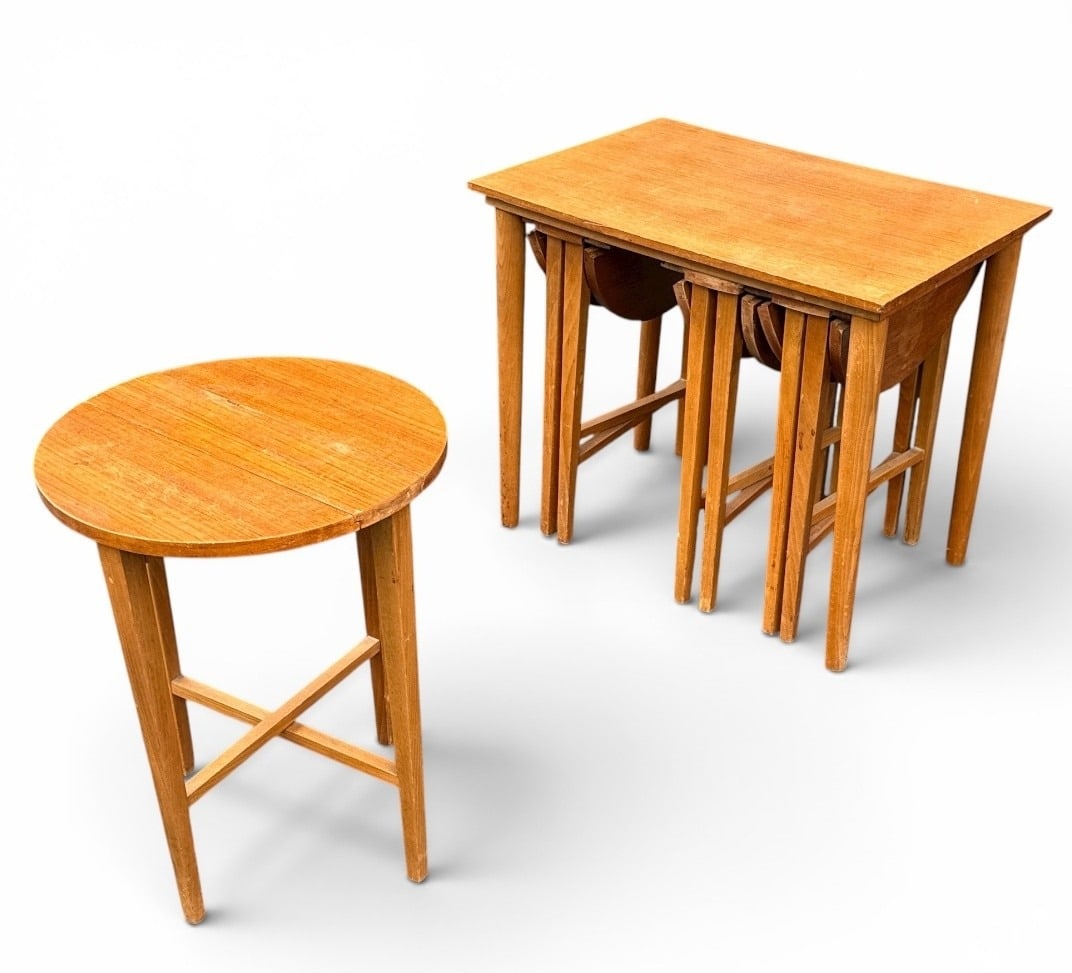 Mid Century Nesting Table Set by POUL HUNDEVAD (Danish, 1917-2011) (1 of 3)