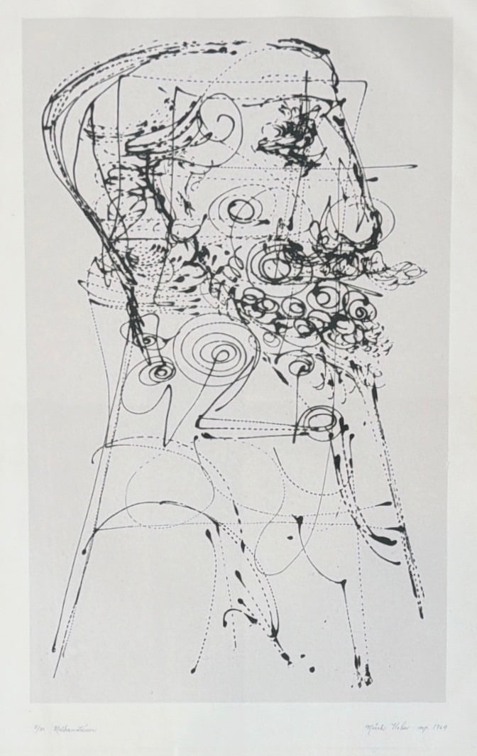 MISCH KOHN (American,1916-2003) "Mathematician" Etching, 1964 (1 of 5)
