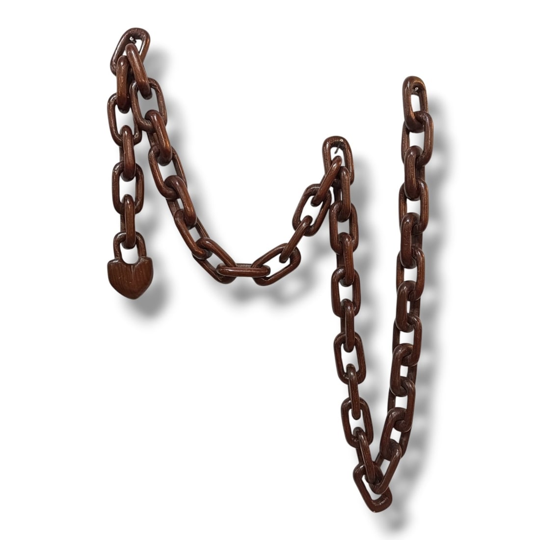 Folk Art Carved Wood Chain (1 of 3)