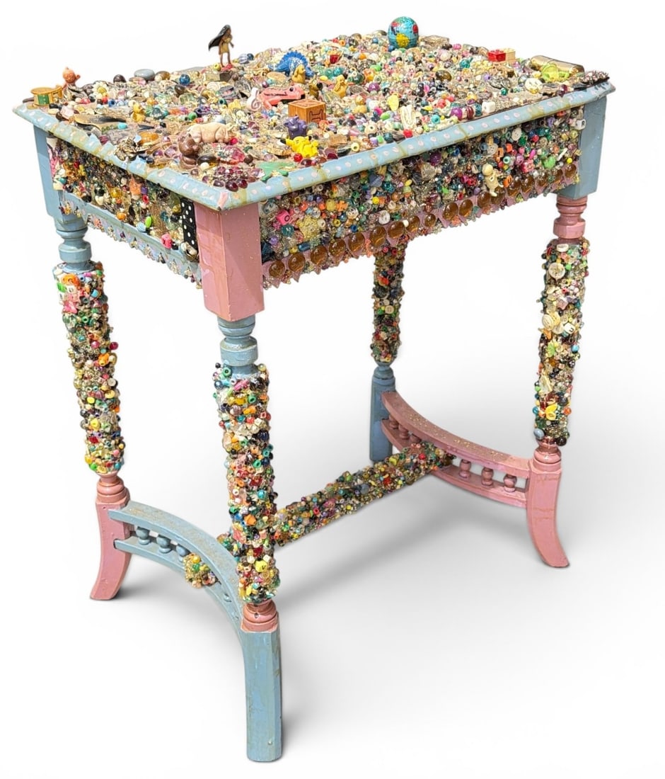 Folk Art Assemblage Table - 2