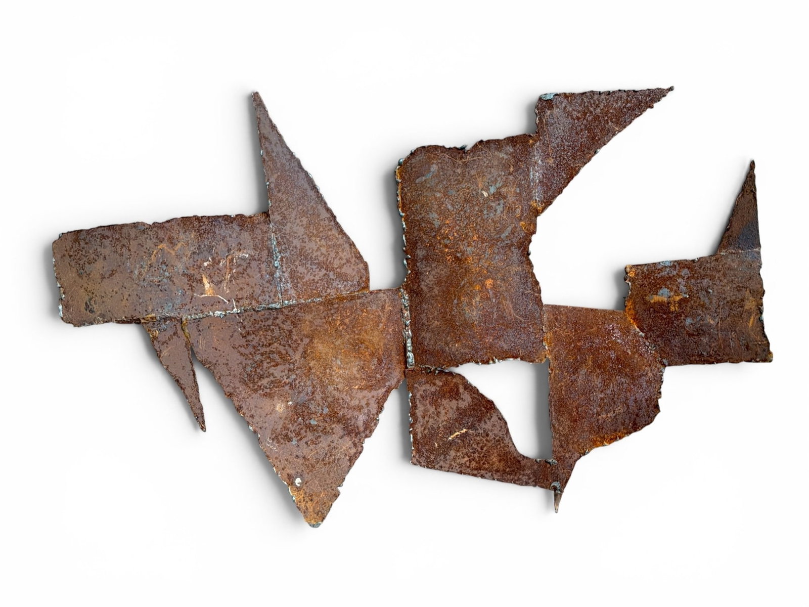 Brutalist Metalwork Face Sculpture - 2