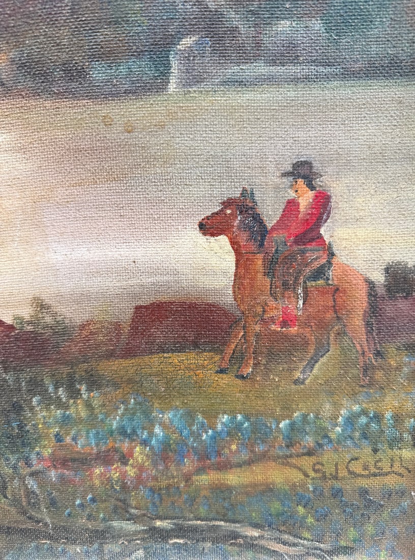 Handpainted Countryside Fire Screen - 6