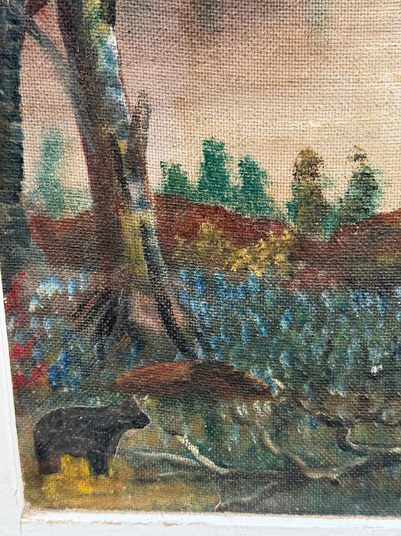 Handpainted Countryside Fire Screen - 7