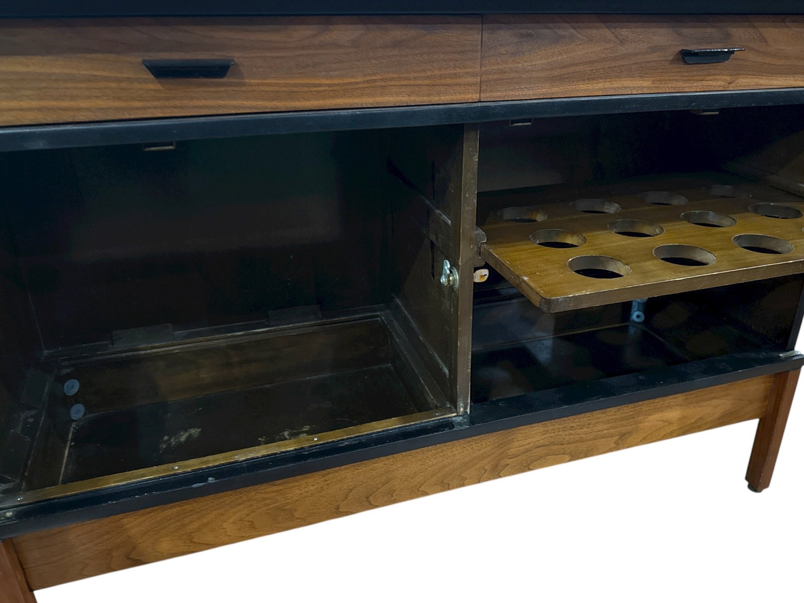 Mid Century Walnut Bar Server - 6