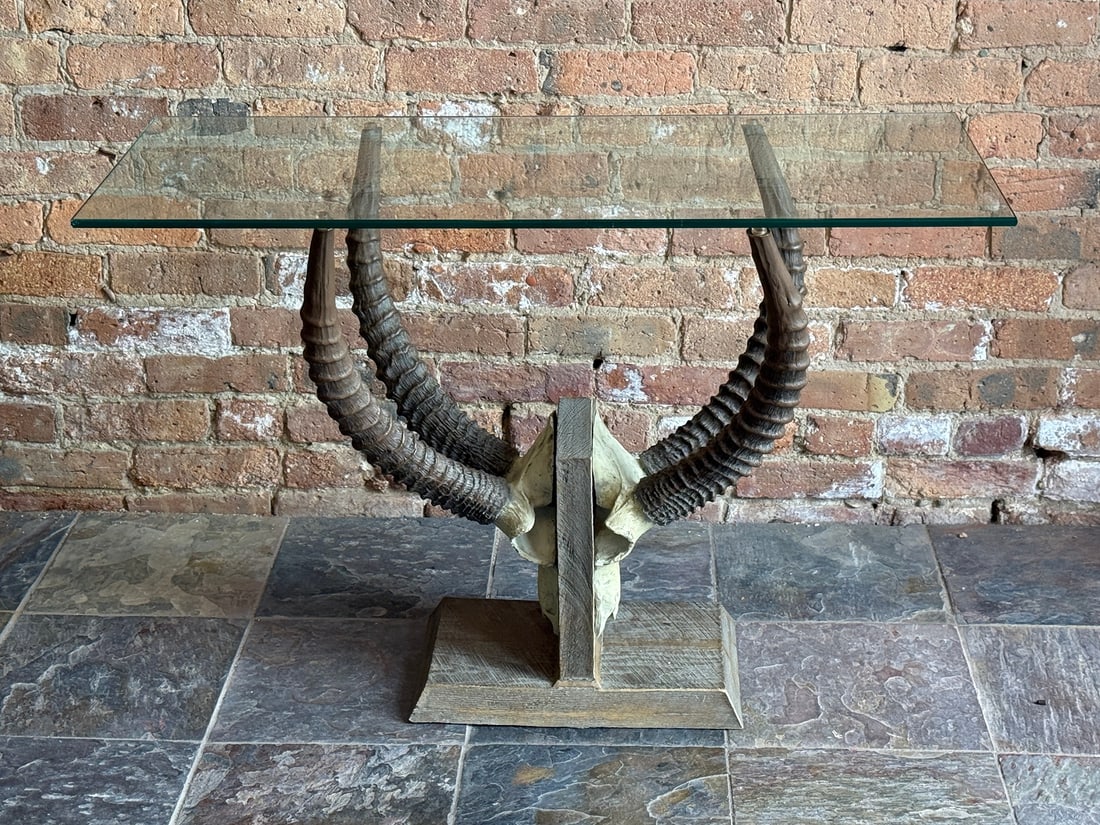 Sculptural Antelope Horn Console Table - 2