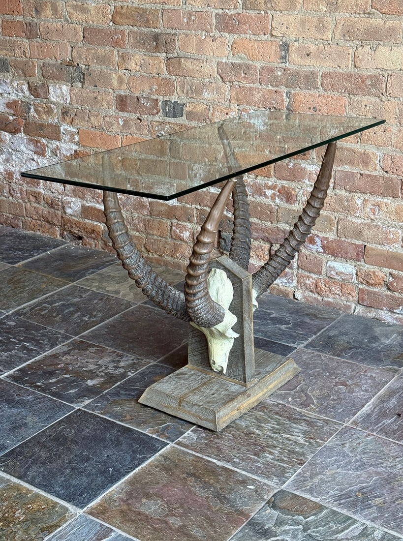 Sculptural Antelope Horn Console Table - 3