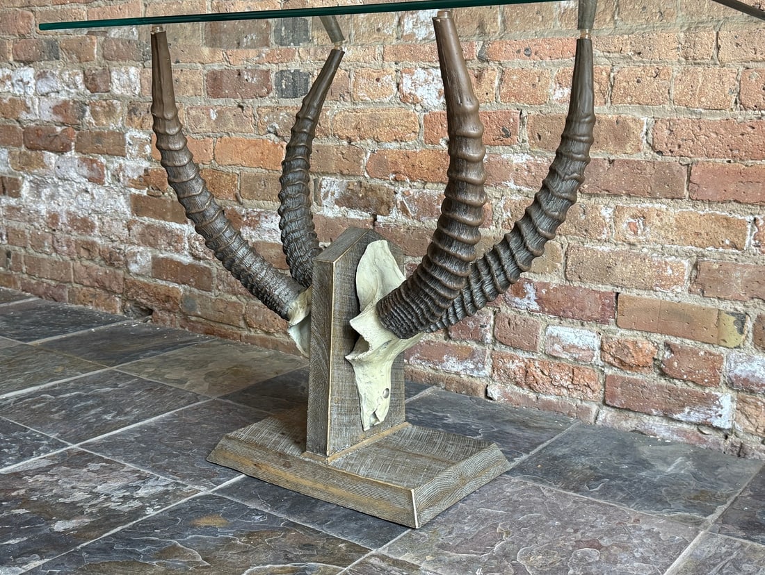 Sculptural Antelope Horn Console Table - 4