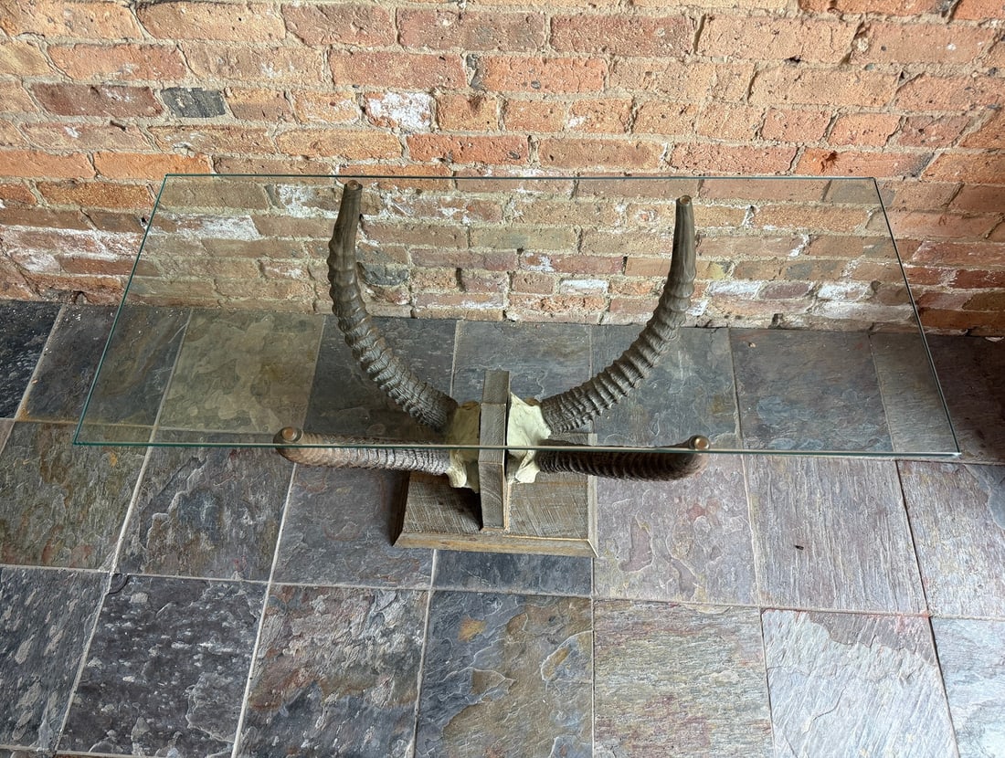Sculptural Antelope Horn Console Table - 7