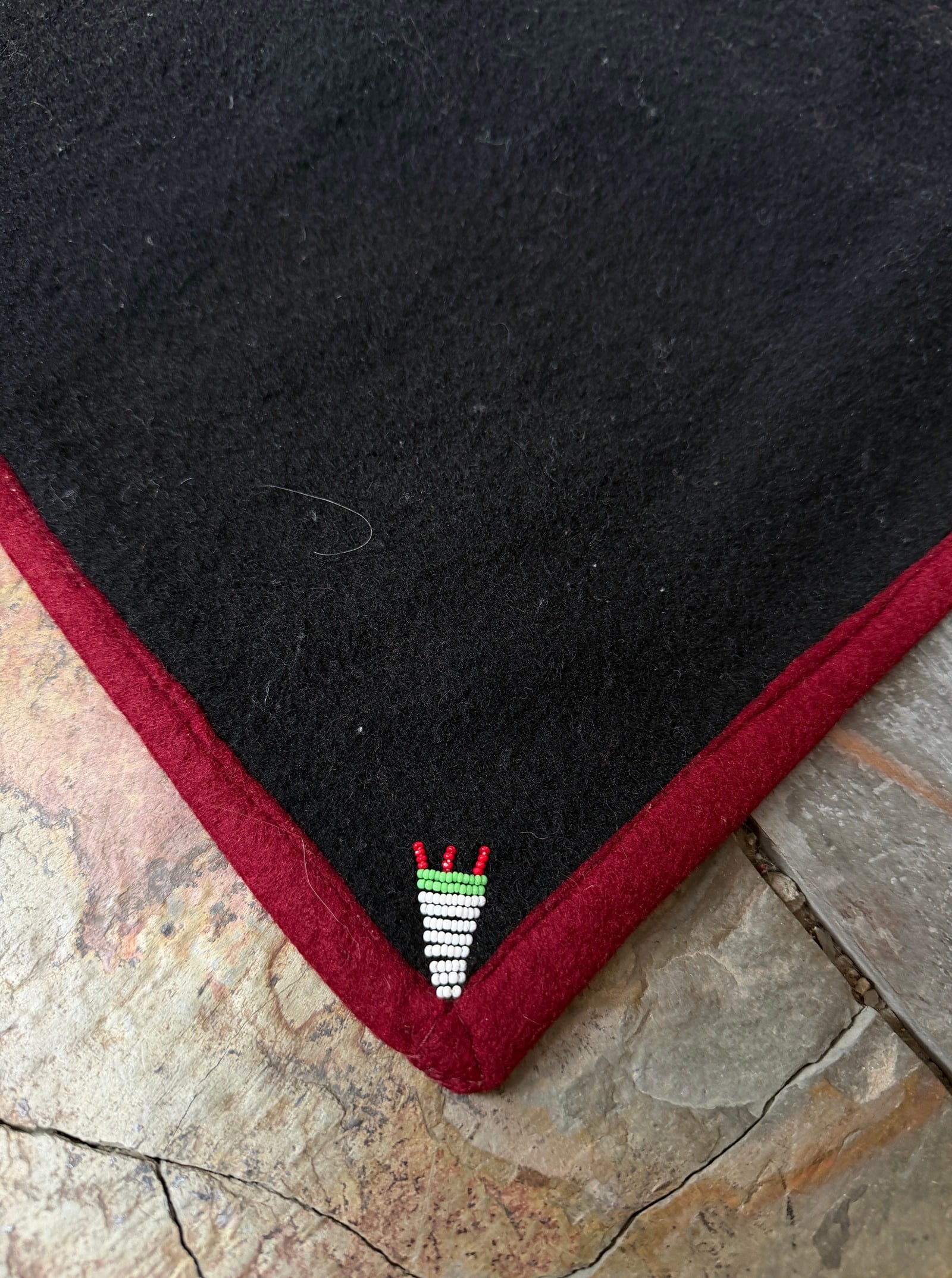 African Beaded Wool Basotho Blanket - 4