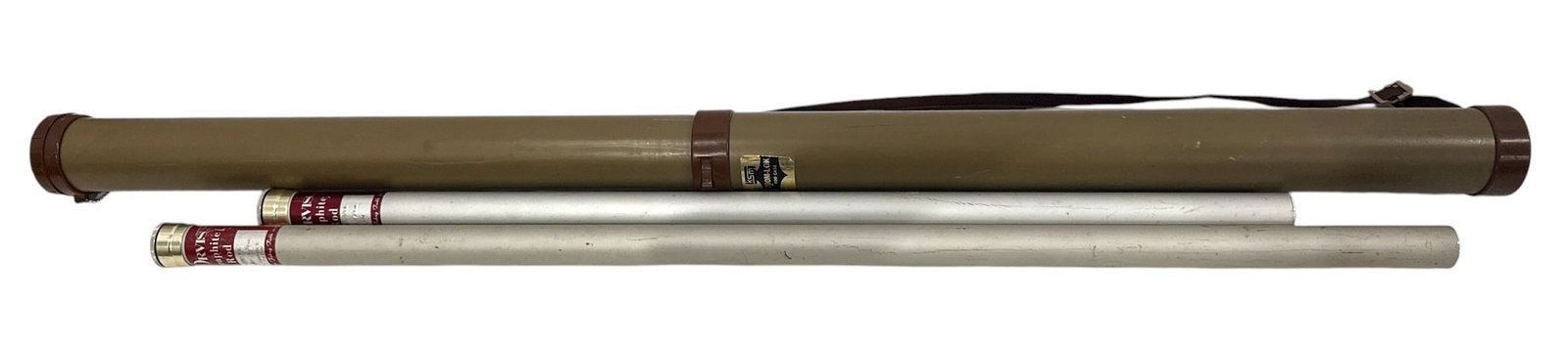 Collection Vintage Fly Fishing Rods, ORVIS, TED WILLIAMS: Includes a 8 ft, 2 7/8 oz for graphite II #6 Line Orvis Graphite Rod with case, a 6.5 ft, 1 3/8 oz, for #4 line Orvis graphite rod with case, Ted Williams tournament model rod that is approx. 7ft