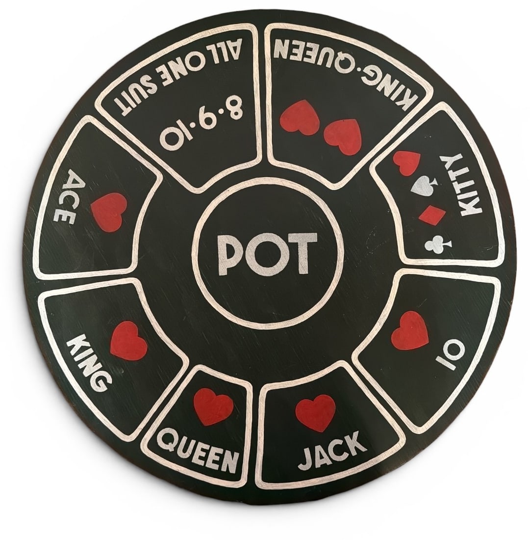 Folk Art Poker Game Board (1 of 2)