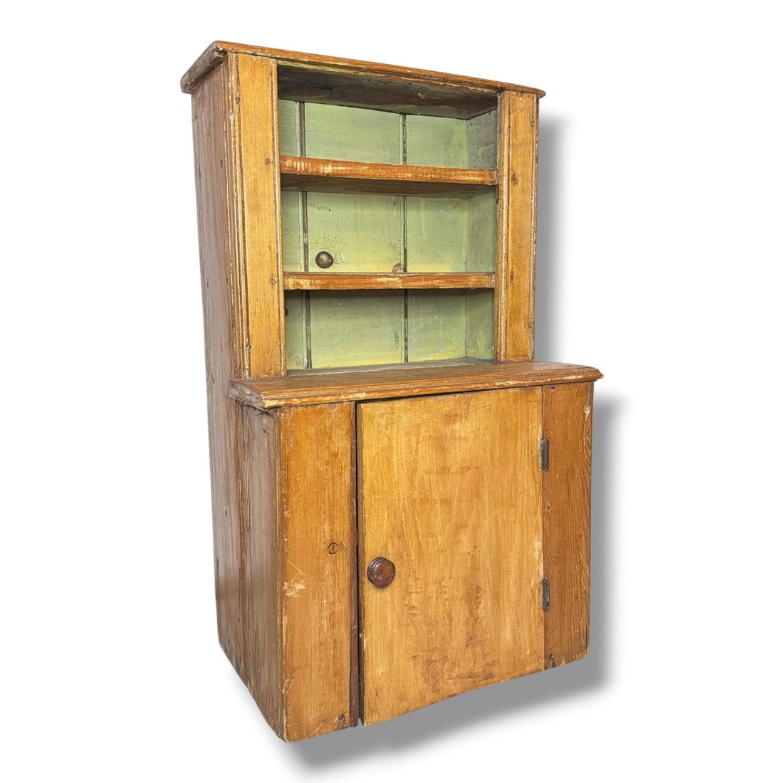 Primitive Salesman Sample Pine Hutch - 2