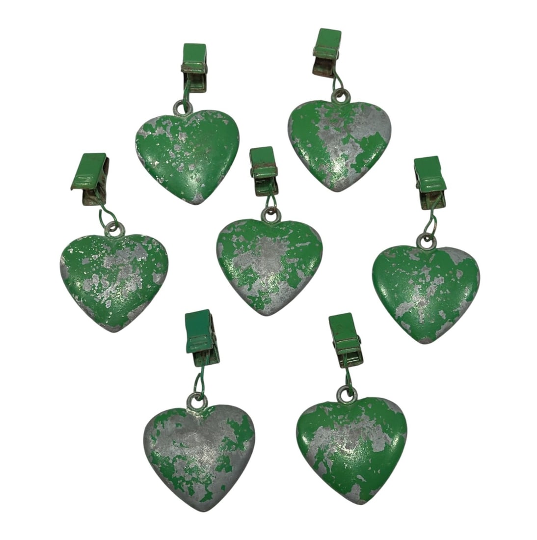 Early Iron Heart Tablecloth Weights - 2