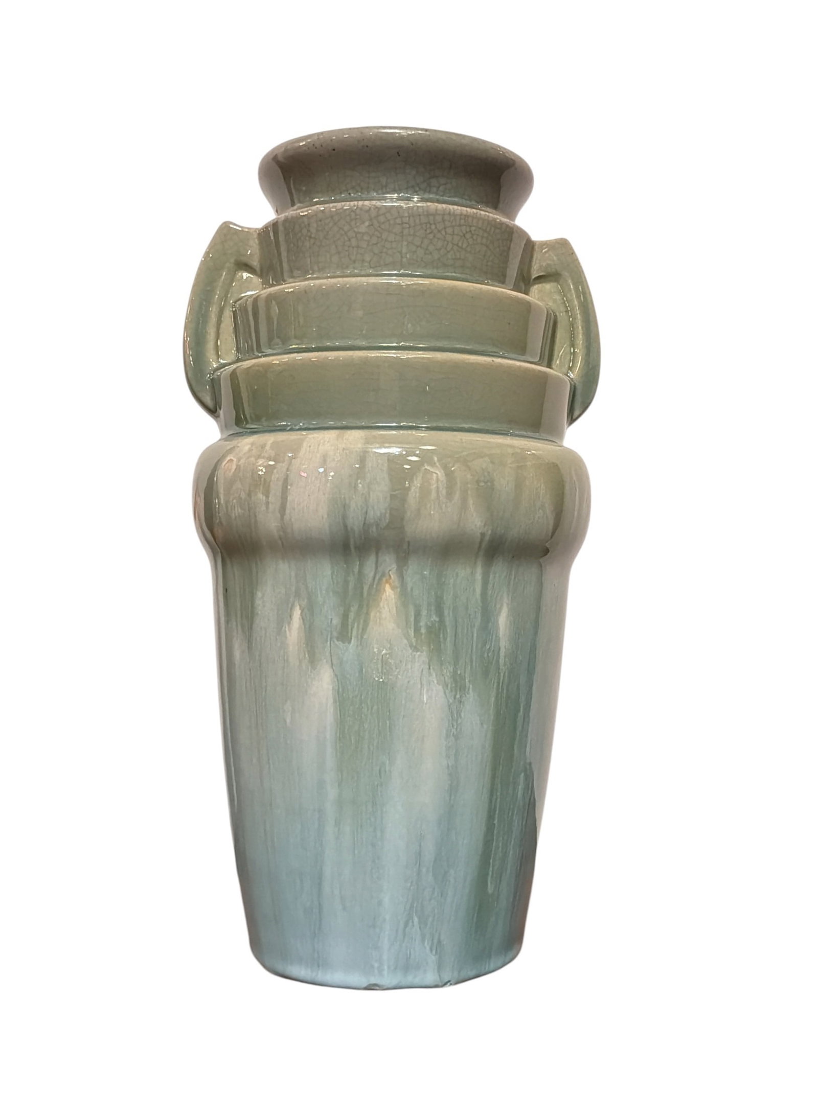 American Art Deco Handled Vase - 2