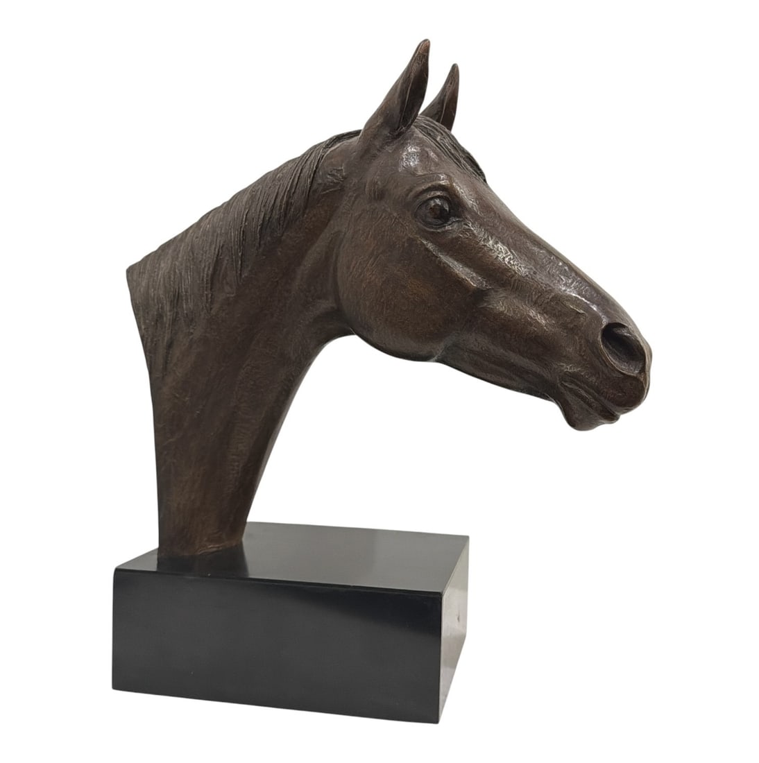 MARILYN NEWMARK (American, 1928-2013) Bronze Horse Head Sculpture (1 of 3)