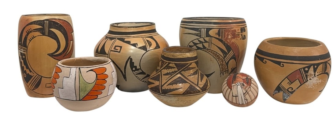 Collection of Hopi Native American Vases (1 of 5)