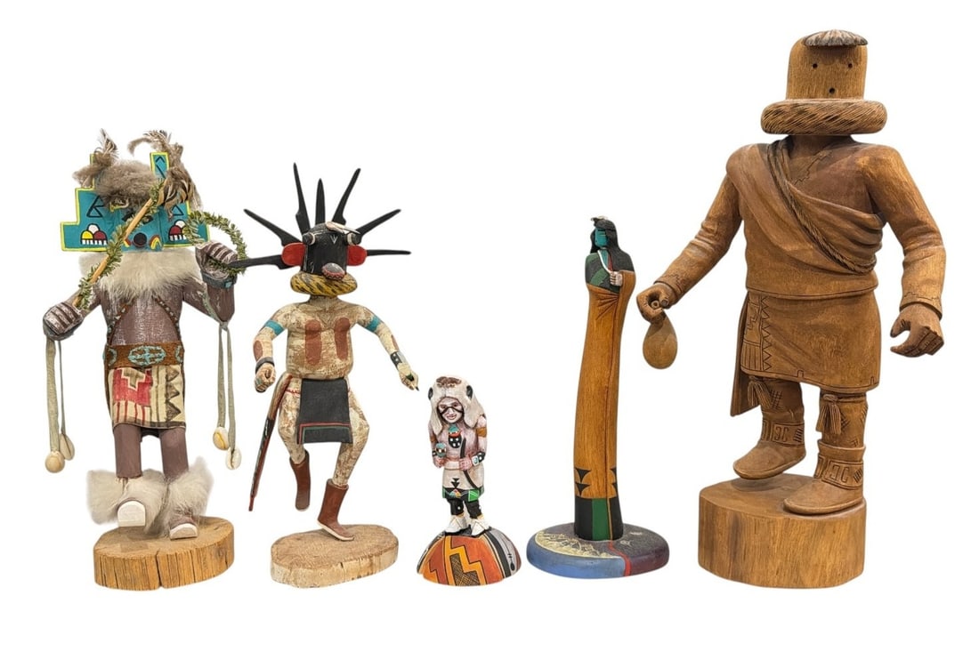 Five Hopi Kachina Dolls (1 of 8)