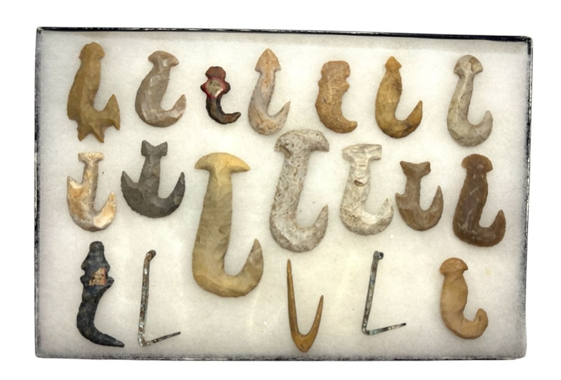 Collection of Native American Fishing Hooks (1 of 3)