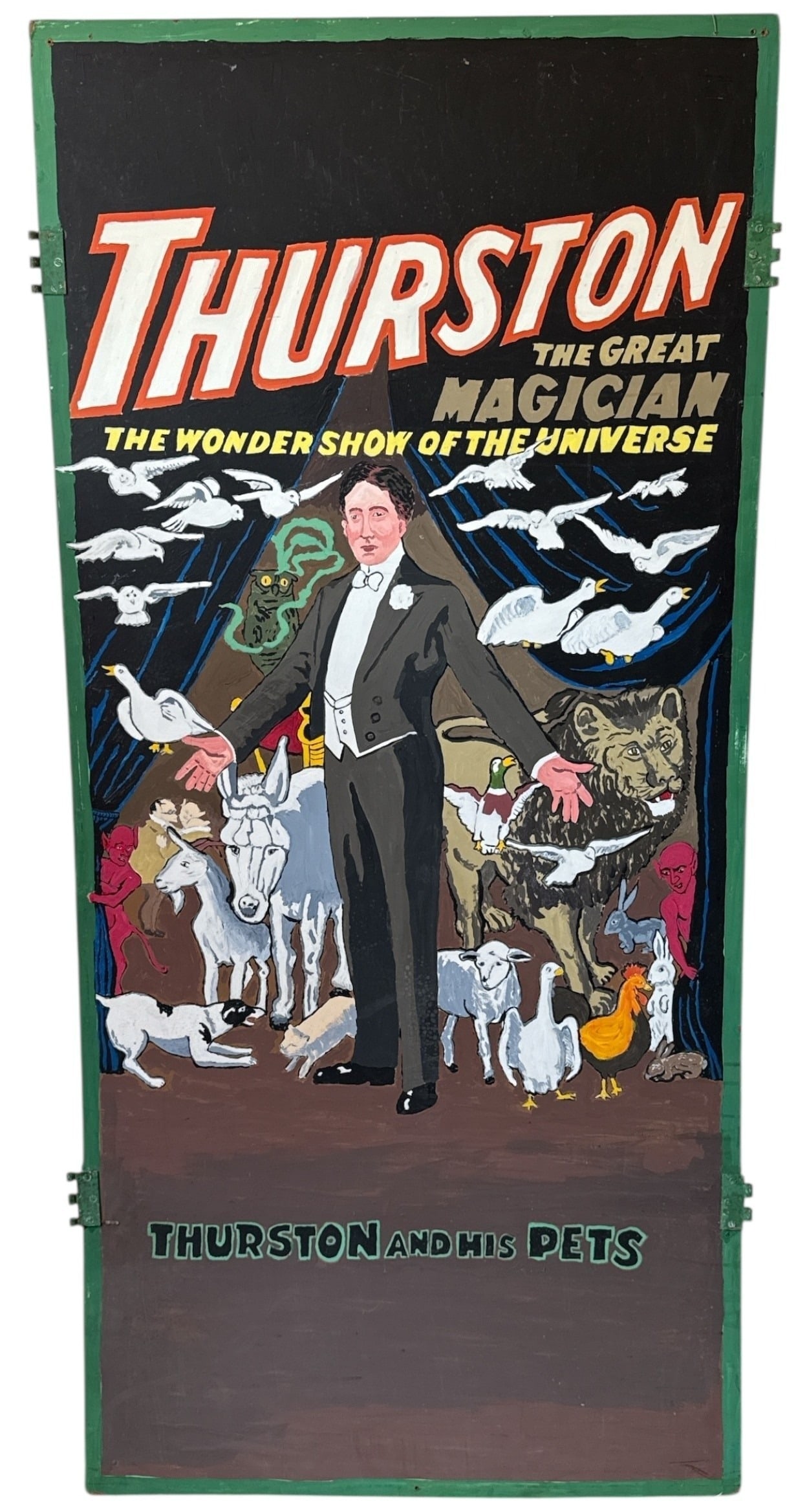 Thurston "The Great Magician" Magic Show Stage Panel, Oddity (1 of 3)
