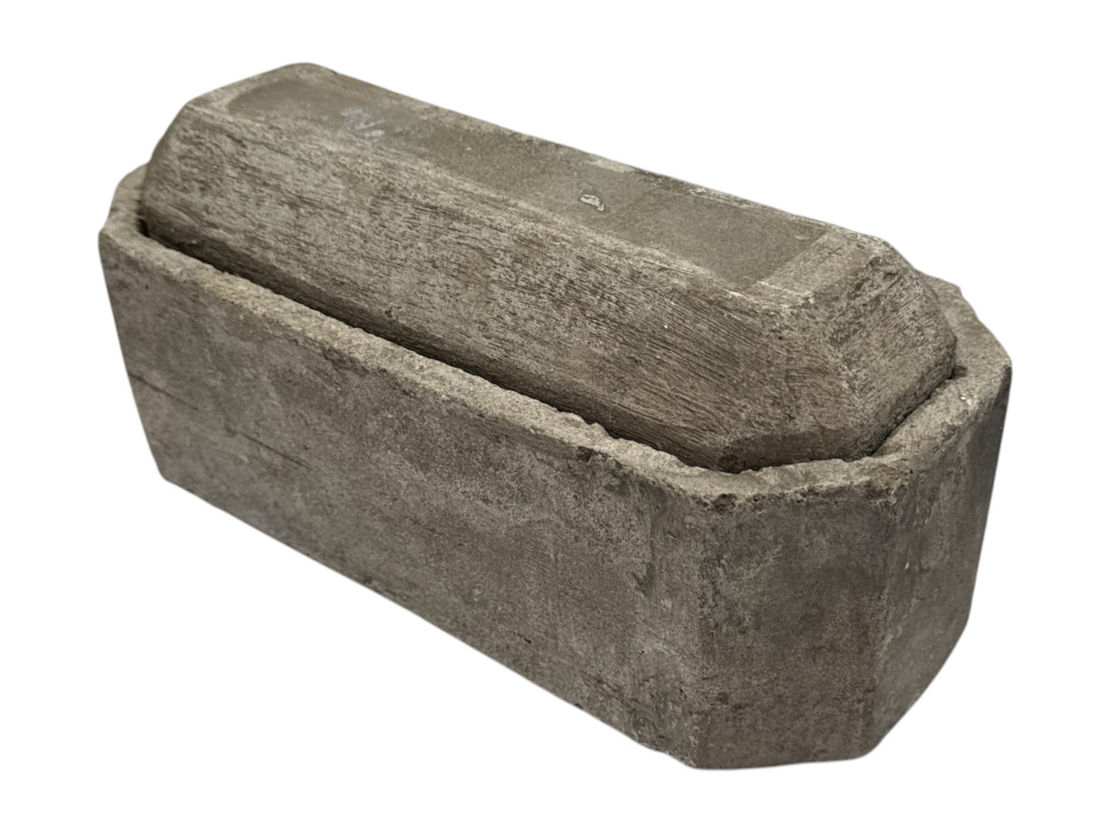 French Salesman Sample Stone Casket, Oddity - 2