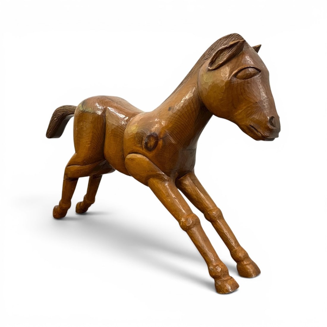 Folk Art Carved Horse Statue (1 of 6)