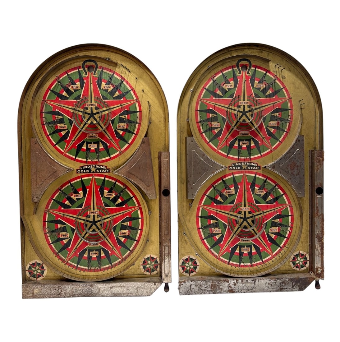 Two LINDSTROMS Gold Star Tin Pinball Games (1 of 4)