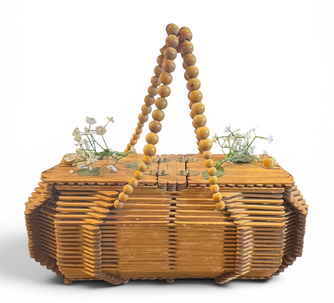 Folk Art Popsicle Stick Purse (1 of 4)