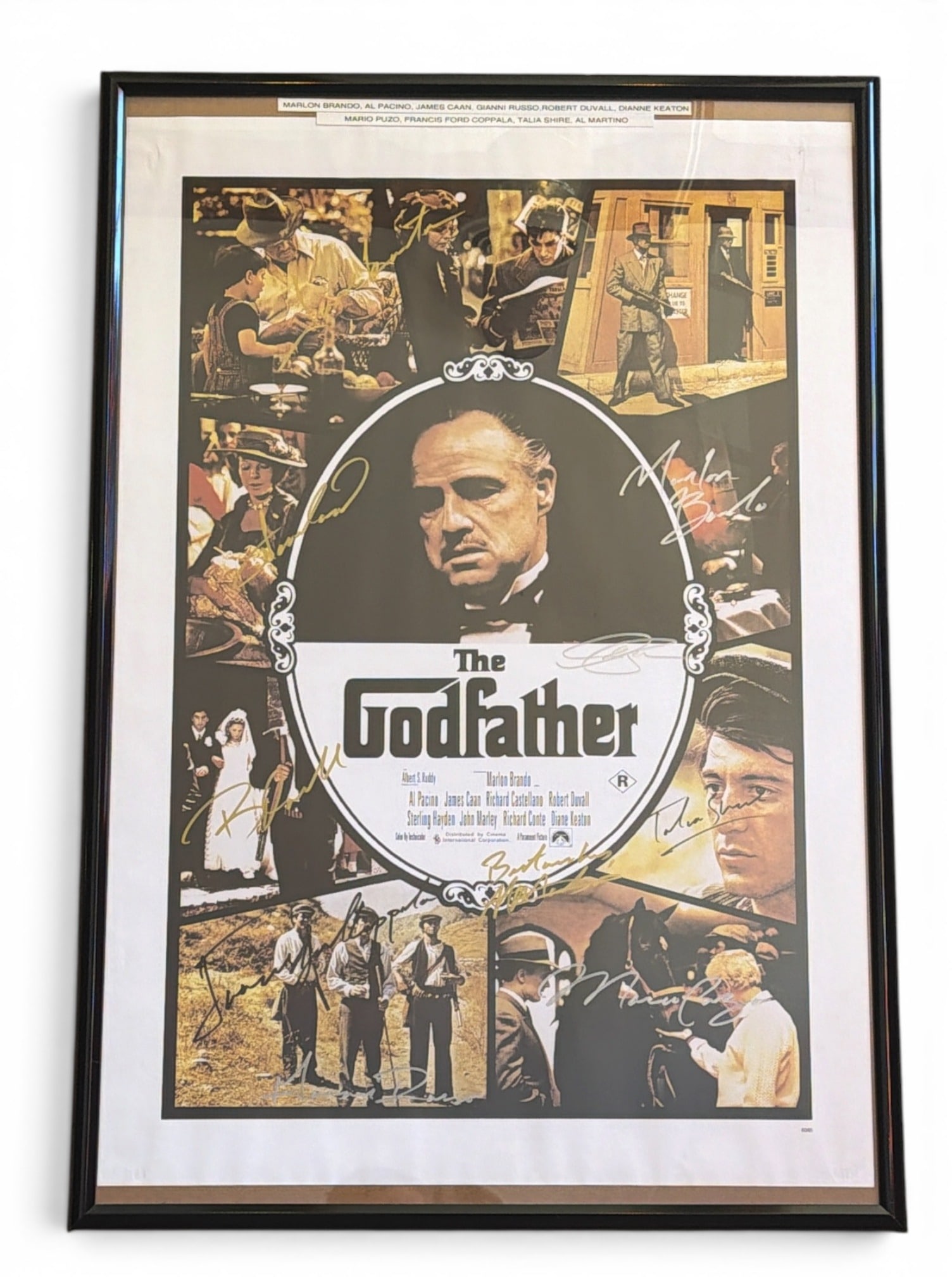 "The Godfather" Autographed Movie Advertising Poster (1 of 6)