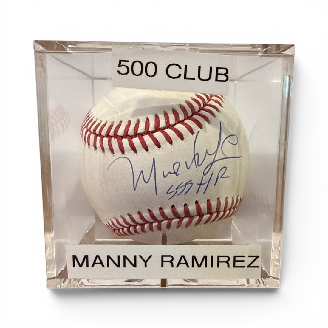 Autographed MANNY RAMIREZ Baseball, 500 Home Run Club (1 of 3)