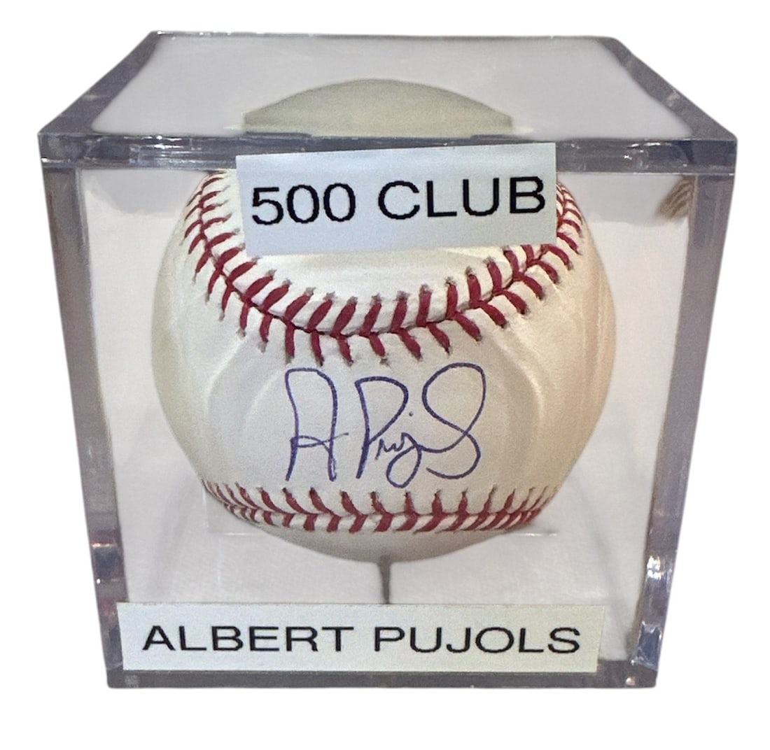 Authentic Autographed ALBERT PUJOLS Baseball 500 Home Run Club (1 of 5)