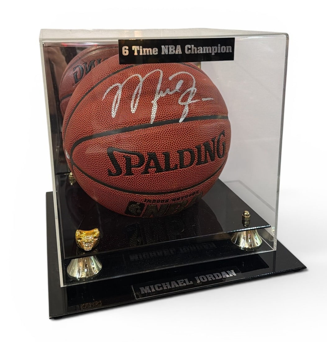 Autographed MICHAEL JORDAN NBA Basketball (1 of 5)