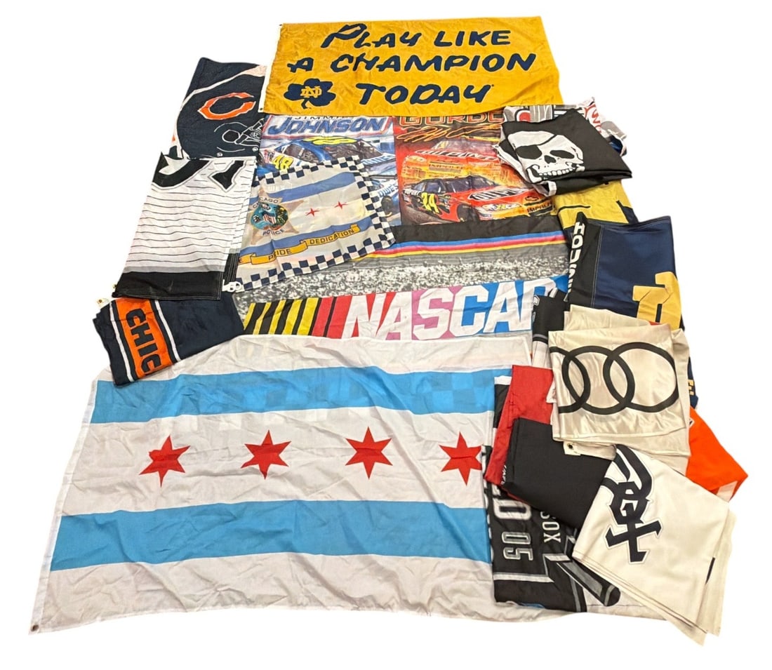 Collection Vintage Sports and Racing Flags (1 of 1)