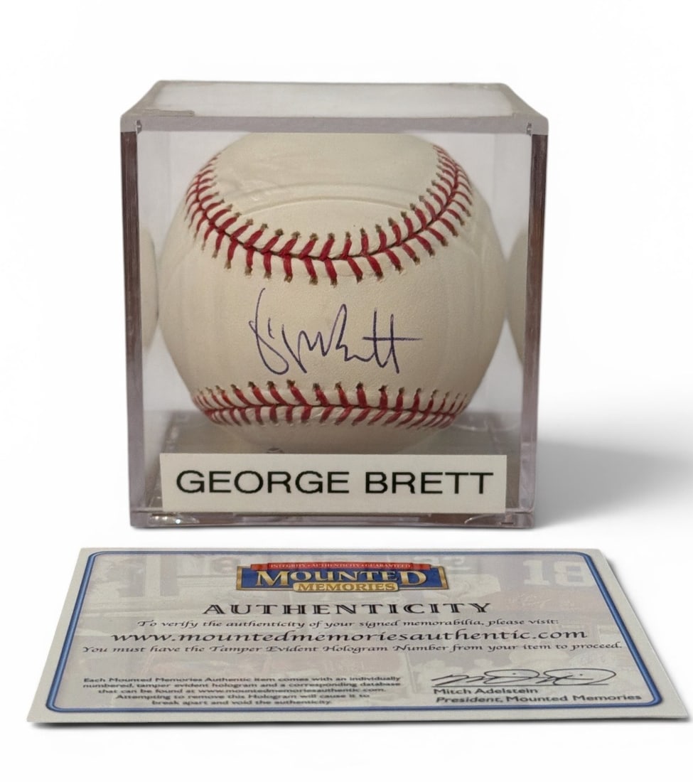 Autographed GEORGE BRETT Baseball w/ COA (1 of 2)