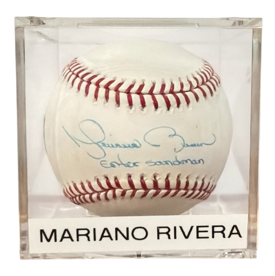 Authentic Autographed MARIANO RIVERA "Enter Sandman" Baseball w/COA: Retains COA and Holographic Sticker from PSA/DNA with certification number S92001 and SPORTS Memorabilia.