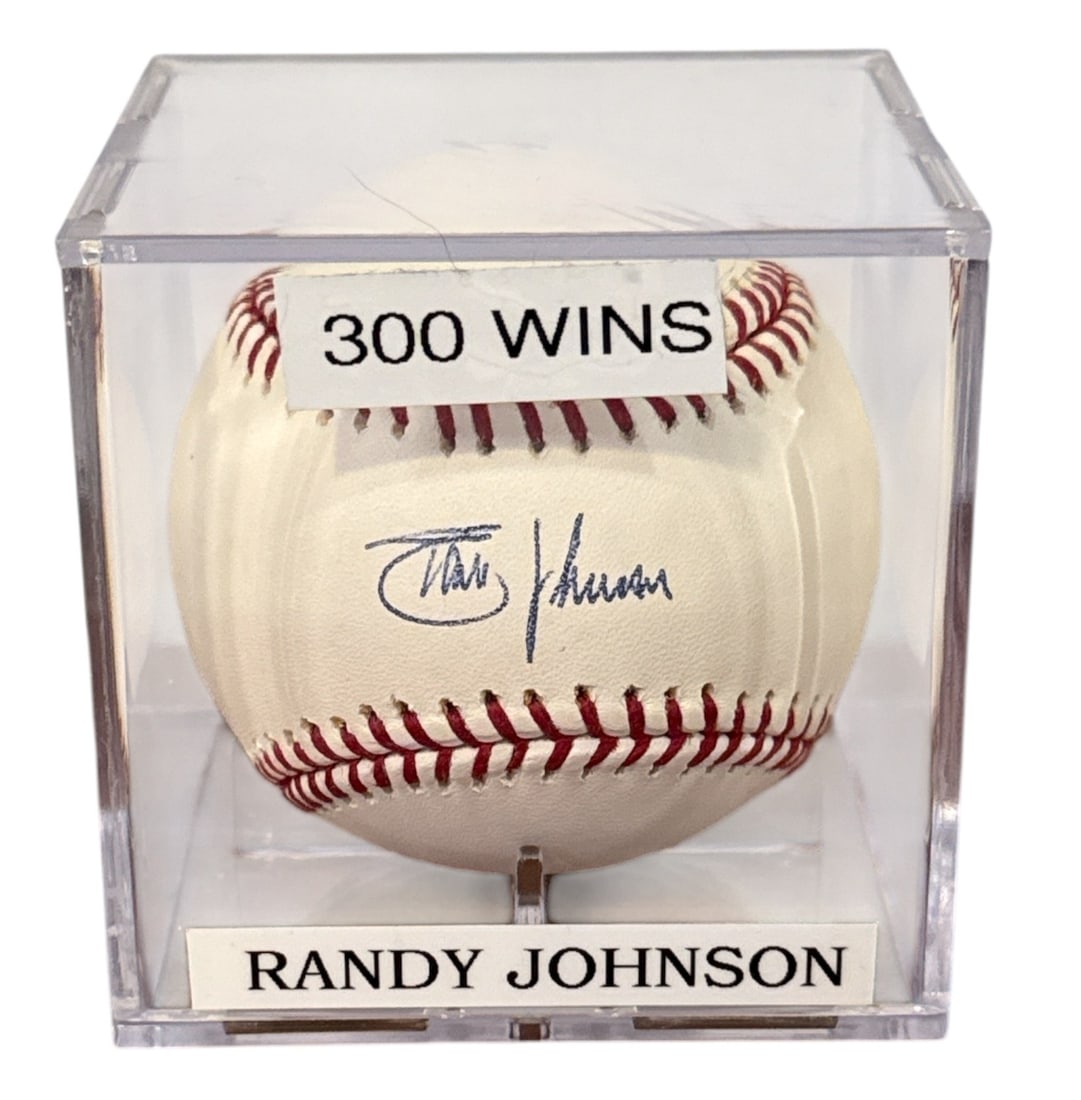 Autographed RANDY JOHNSON Baseball w/ COA: Comes with Field of Dreams COA.