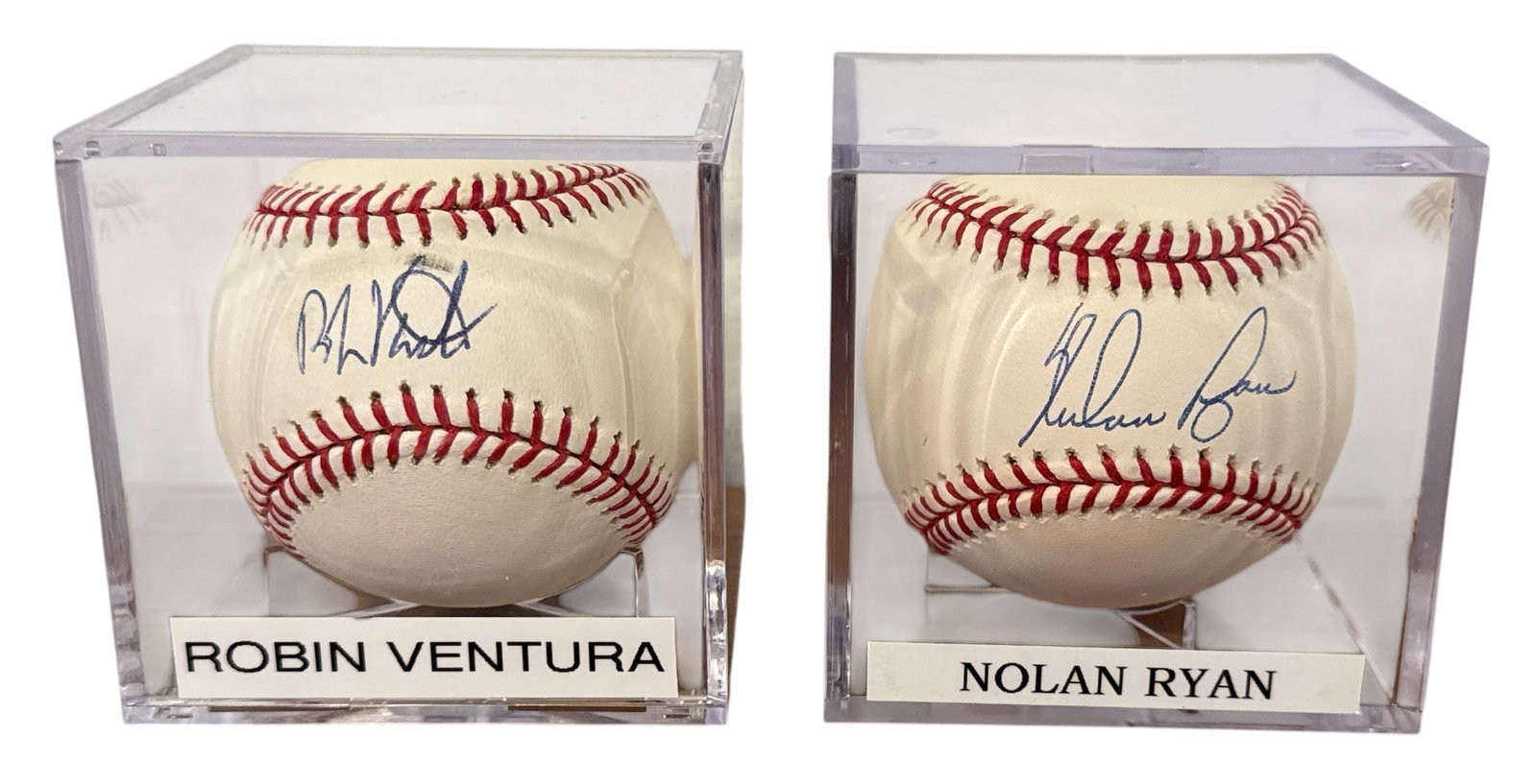 Autographed NOLAN RYAN & ROBIN VENTURA Baseball (1 of 5)