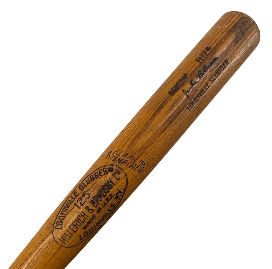 JACKIE ROBINSON Game Model Louisville Slugger Baseball Bat, Model R17: Measures in at 35" L / 35. 5oz, 2. 5" barrel.