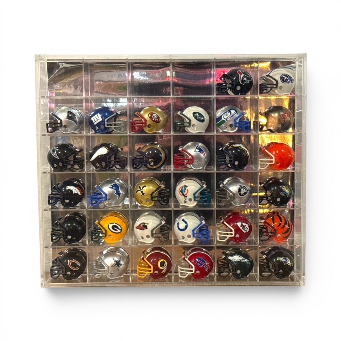 Collection of 32 NFL Mini Helmets (1 of 3)