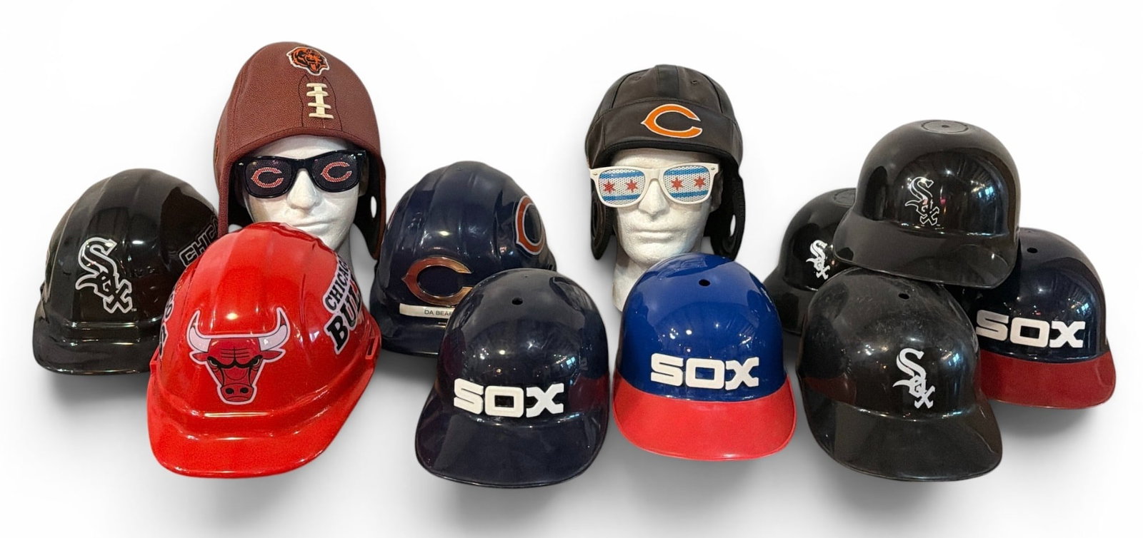 Collection Souvenir Sports Helmets and Hats, Chicago Sports (1 of 5)